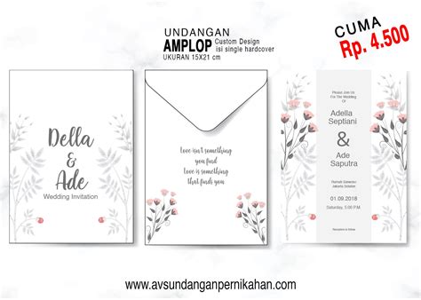 Ukuran Undangan Nikah Coretan