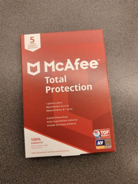 Mcafee Total Protection 5 Geräte 1 Jahr Kaufen Auf Ricardo