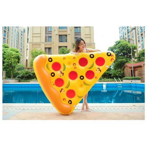 Giant Inflatable Pizza Slice Pool Float Raft Floaty Lounger Pool Toy