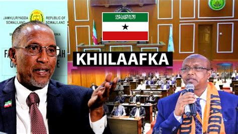 Wararkii Ugu Dambeeyey Xukuumada Somaliland Oo U Hanjabtay Gudoomiyaha