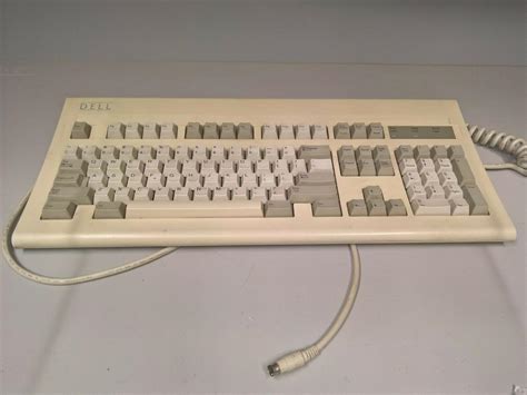 Rare Original Vintage Dell Old Logo Mechanical Keyboard At 101