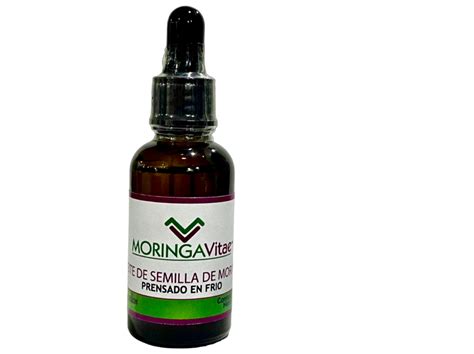 Aceite De Moringa Organico Prensado En Frío 100 Puro 30 ml Moringa