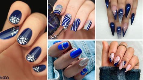 Top Best Blue And Silver Nail Designs