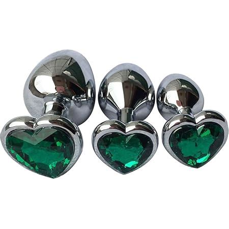 Amazon Pcs Set Luxury Metal Butt Toys Heart Shaped Anal Trainer