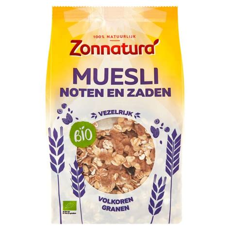 Zonnatura Muesli Noten En Zaden Bio G Aanbieding Bij Jumbo