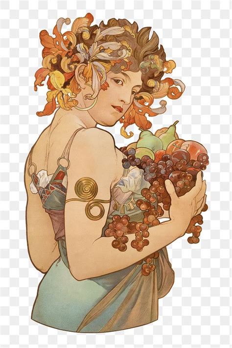 Alfons Mucha S Woman Png Art Premium Png Rawpixel