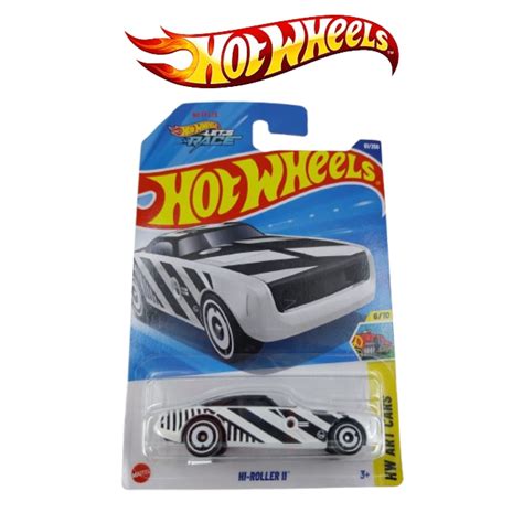 Jual Hot Wheels Hi Roller II Putih Zebra HW Art Cars Mobil Balap Race Shopee Indonesia