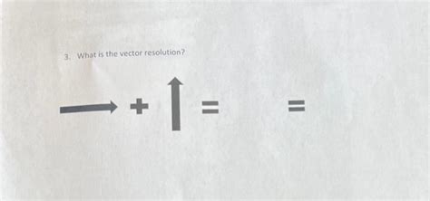 Solved 3. What is the vector resolution? | Chegg.com