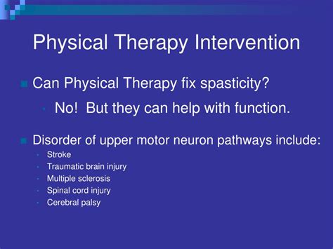 Ppt Spasticity What Causes It And Can It Be Inhibited Powerpoint Presentation Id 6598111