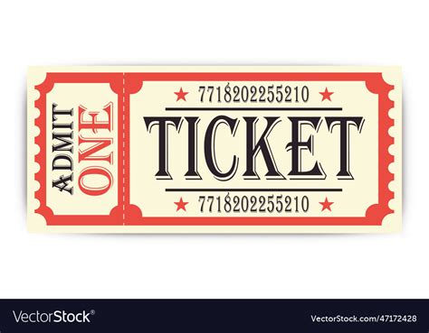 Ticket premium design art eps Royalty Free Vector Image