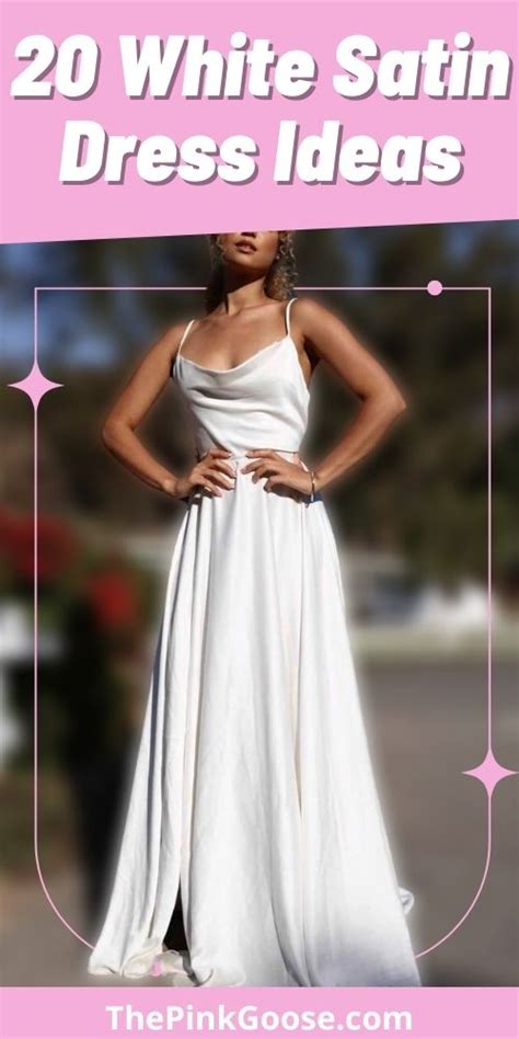 Meet 20 White Satin Dress