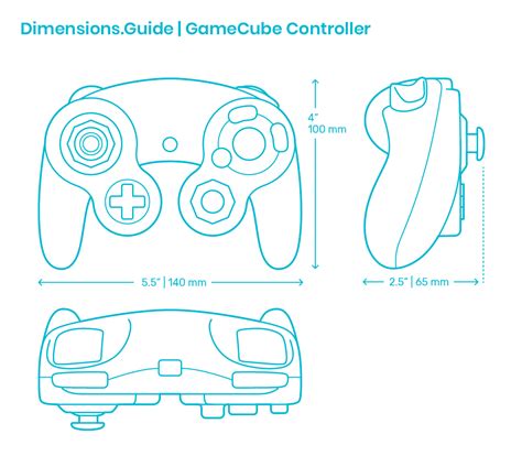 Xbox 360 Controller Dimensions & Drawings | Dimensions.Guide