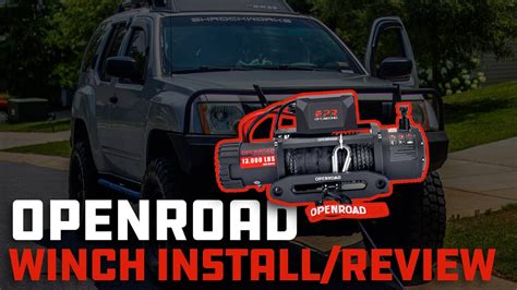 OPENROAD 13 000 Lb Winch Install Initial Review Synthetic Line