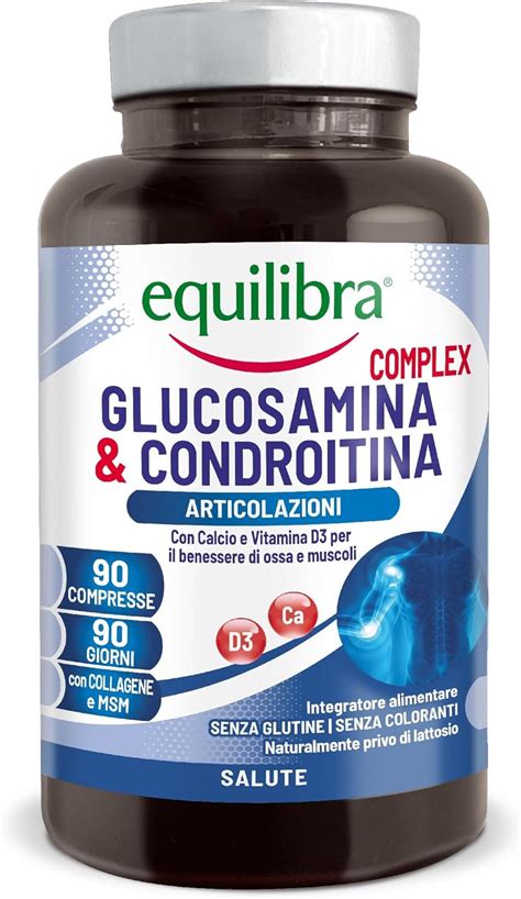 Equilibra Integratori Alimentari Glucosamina Condroitina Complex