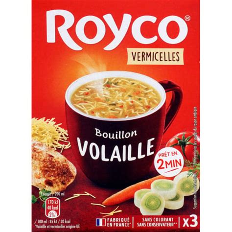 Royco Soupe Instantan E Bouillon De Volaille Et Vermicelles Monoprix Fr