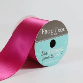 Bobinette Ruban Satin double face Frou Frou Fushia 38 mm x 4 mètres