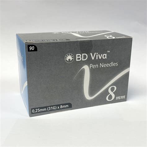 Bd Viva Pen Needles 8mm31g 90 Ashtons