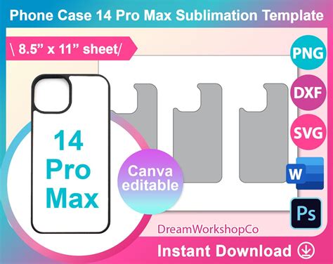 Phone Case Pro Max Template Phone Case Template For Etsy