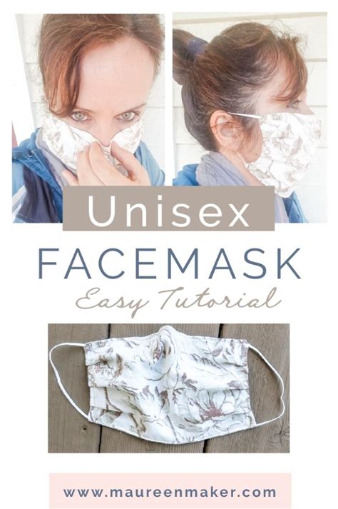 Easy DIY Unisex Face Mask Sewing Tutorial