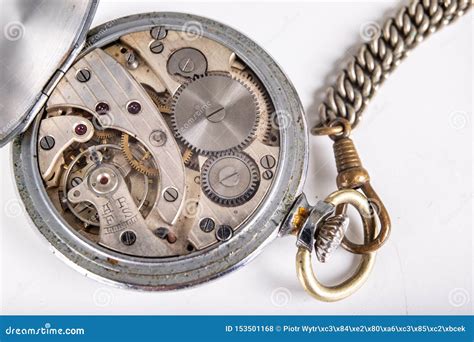 Old Mechanism Of An Analog Watch Modes And Mechanisms Of The Precision