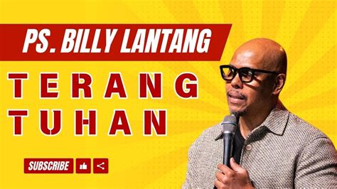 PS Billy Lantang Terang Tuhan Renungan Masyarakat Kristen YouTube