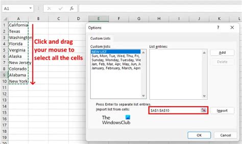 How To Create A Custom List In Excel