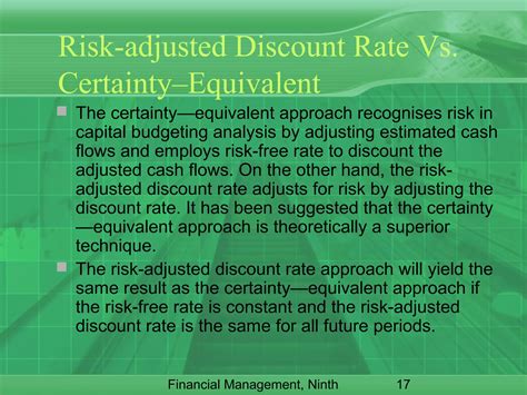 RISK ANALYSIS IN CAPITAL BUDGETING PPT