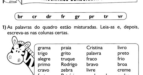 Pedagógiccos Encontros consonantais do R