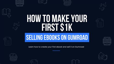 How To Make Your First 1k Selling Ebooks On Gumroad