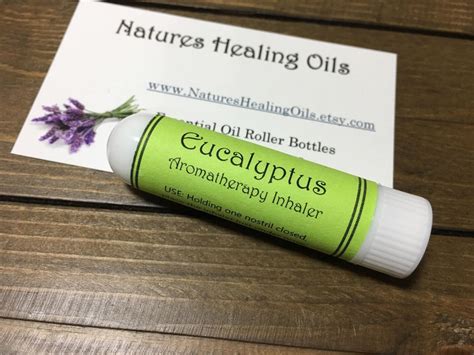 EUCALYPTUS Inhalador De Aromaterapia Open Airways Clear Etsy