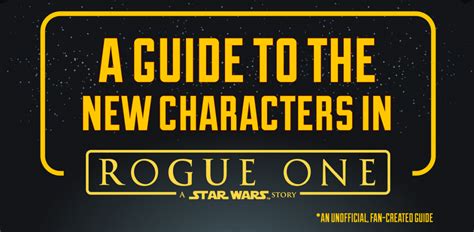 A Guide to Rogue One's New Characters [Infographic]