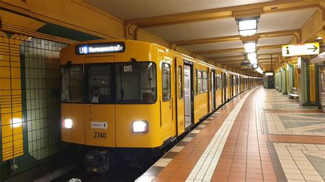 U Bahn Berlin Mitfahrt im F84 auf der U8 von Wittenau bis Hermannstraße