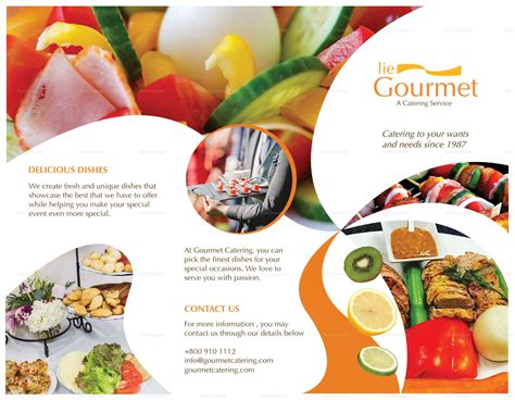 Catering Brochure Template Whole Food Recipes Brochure Template