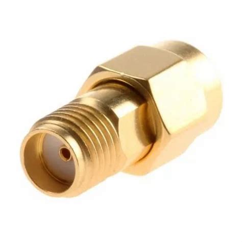 Radiall R Rf Coaxial Connector Plug Gold Over Nickel Plating