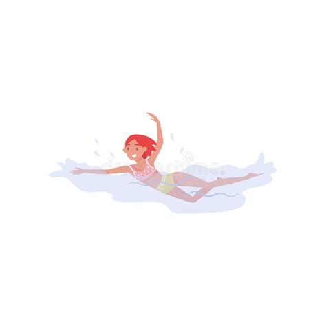 Cartoon Swimming Girl Stock Illustrations – 13,891 Cartoon Swimming ...