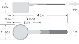 20 cc Natural Plastic Scoop 3.3" total length