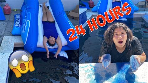 Hours Overnight In A Slime Hot Tub OMG Living In Hot Slime