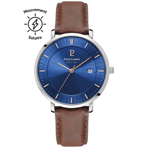 Montre Pierre Lannier Inti Solaire Bleue Malique Fr