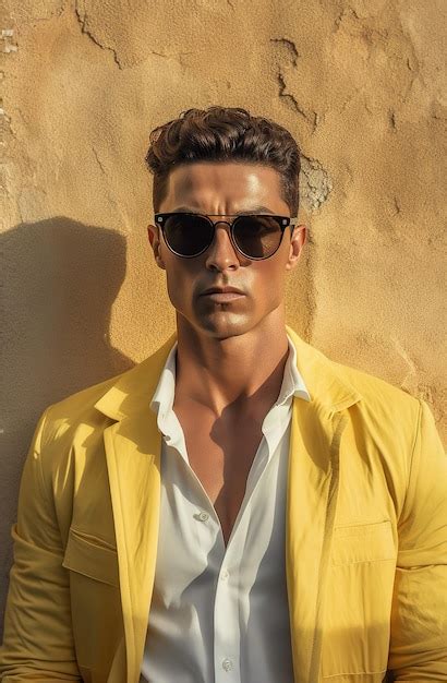 Un Hombre Con Gafas De Sol Posando Foto Premium