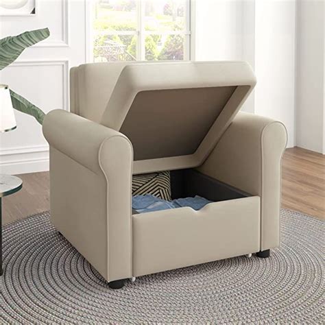 Merax In Sofa Bed Chair Convertible Sleeper Chair Bed Adjust