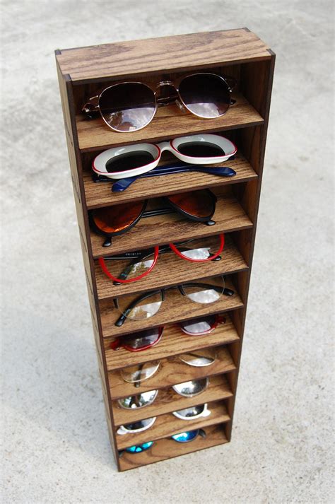 10ct Sunglasses Organizer Display Rack Stand Case Box Drawer