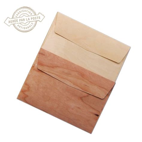 Enveloppe En Bois Personnalisable Format Carte Postale