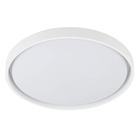 Plafon LED Redondo Branco 51cm Plástico e Aço Montana Hevvy Leroy Merlin