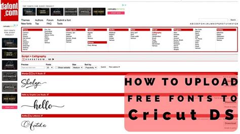 Easy How To Download Fonts From To Cricut Design Space