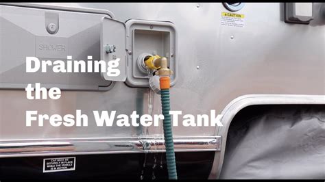 How To Fill Drain The Fresh Water Tank In An Airstream Youtube