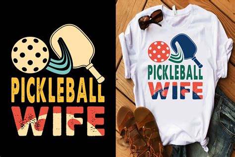 Pickleball T Shirt Pickleball Wife Graphic By TANIA KHAN RONY