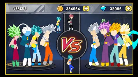 Stickman Warriors Story Mode Goku Beerus Gogeta Naruto Vs Vegito