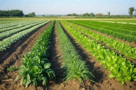 Premium Photo | Crop Rotation Field with Different Types of Crops Display 