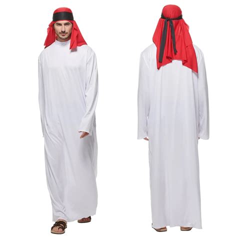 Snailify Adult Mens Arab Sheik Fancy Dress Costume Halloween Costume For Men Arabian Cosplay