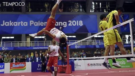 Sepak Takraw Putra Sumbang Emas Ke 31 Indonesia Video Dailymotion